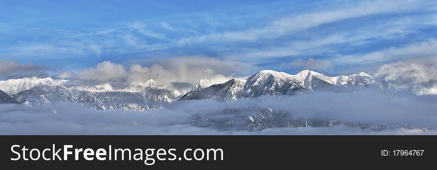 Cloudy Canadian Rockies