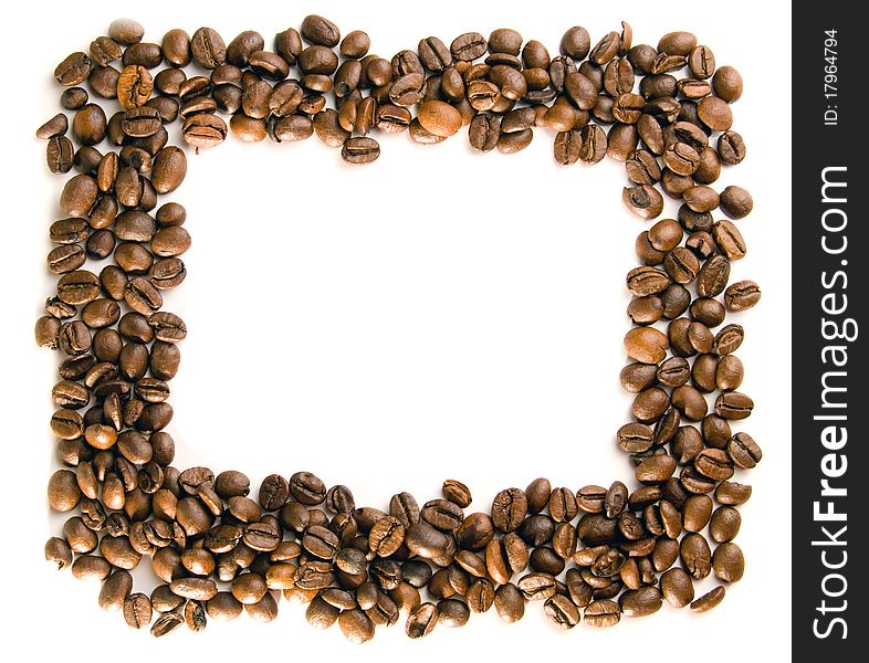 Coffee framework, is isolated on a white background