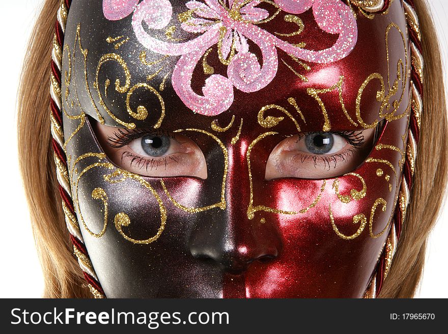 Portrait Of A Girl In The Venetian Masks