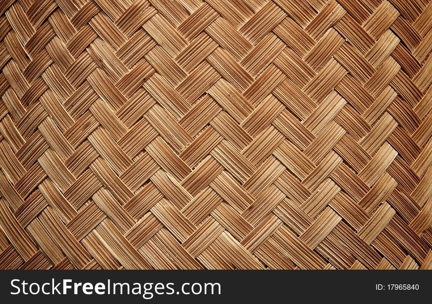 Bamboo handcraft texture background view