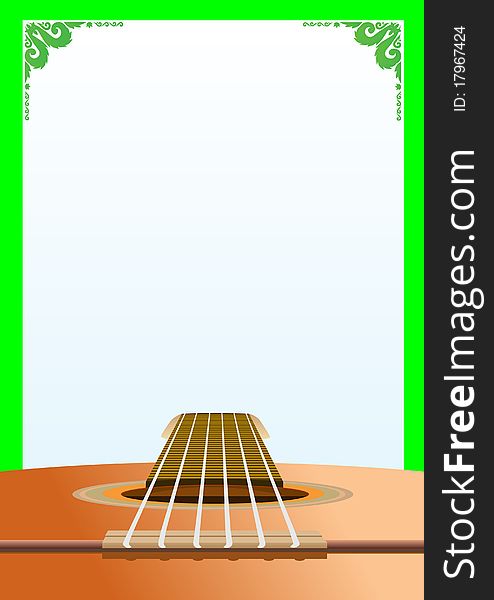 Background With A Guitar