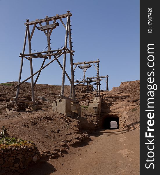 Saline in Sal on Cabo Verde. Saline in Sal on Cabo Verde