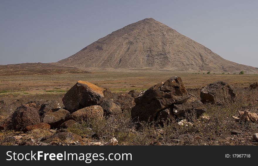 Stones in a rocky desert on Sal