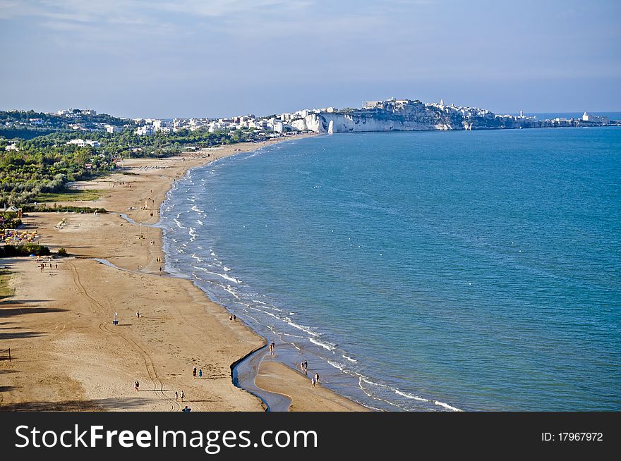 The beach in south Italy