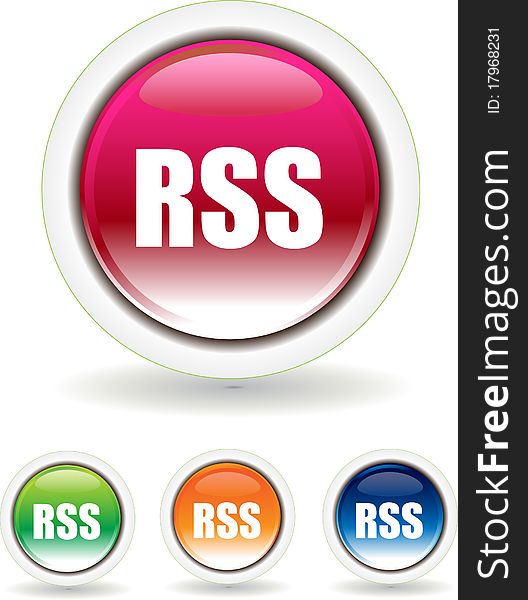Stock Vector Illustration:
RSS icon
