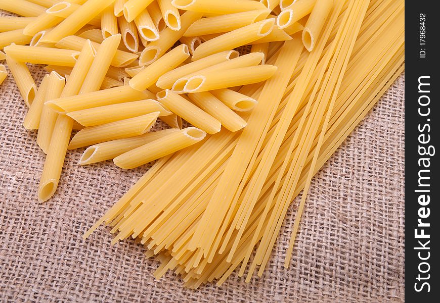 Series of images with pasta. Food background.