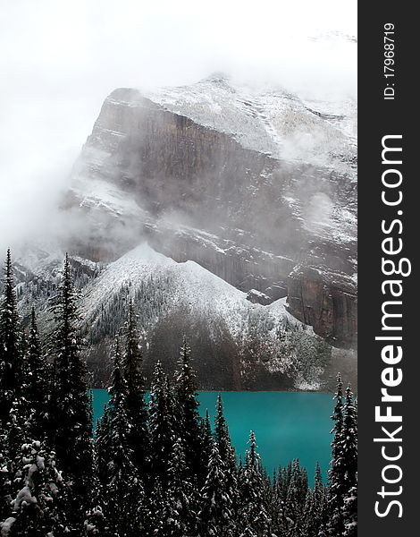 Picture of the lake Louise - Canadian Rockies. Picture of the lake Louise - Canadian Rockies