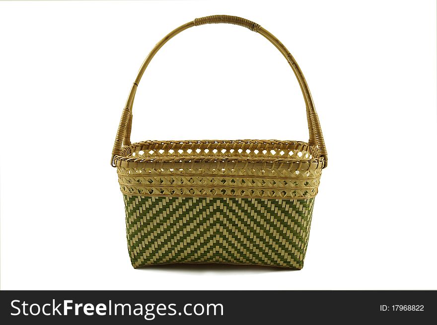 Basket from bamboo