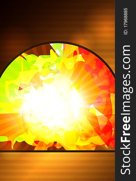 Abstract template with bright colorful element. Abstract template with bright colorful element