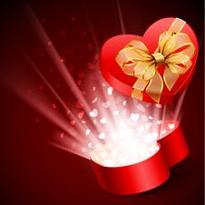 Heart Shape Gift Royalty Free Stock Photography Heart Shape Gift Royalty Free Stock Photography