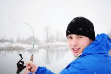 Winter Fishing Stock Image Winter Fishing Stock Image