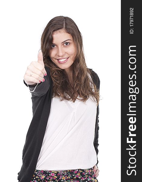 Woman Making Ok Sign