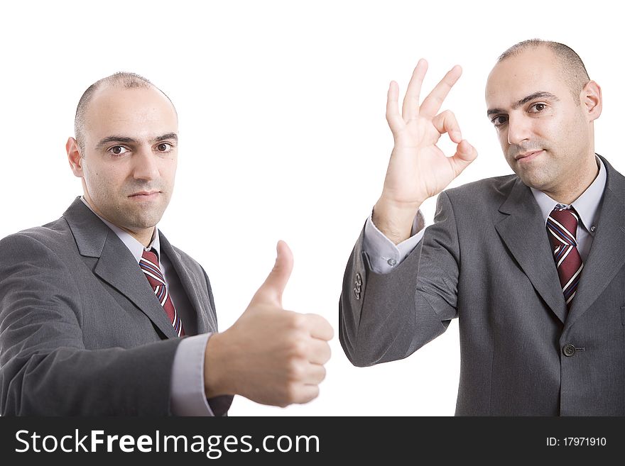 Man making ok sign