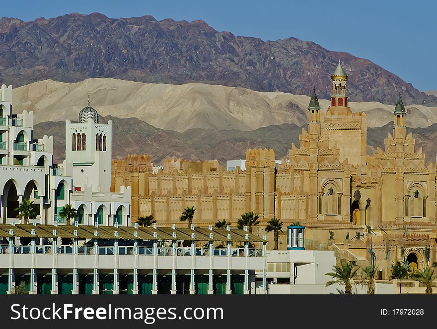 Building of King City in Eilat, Israel