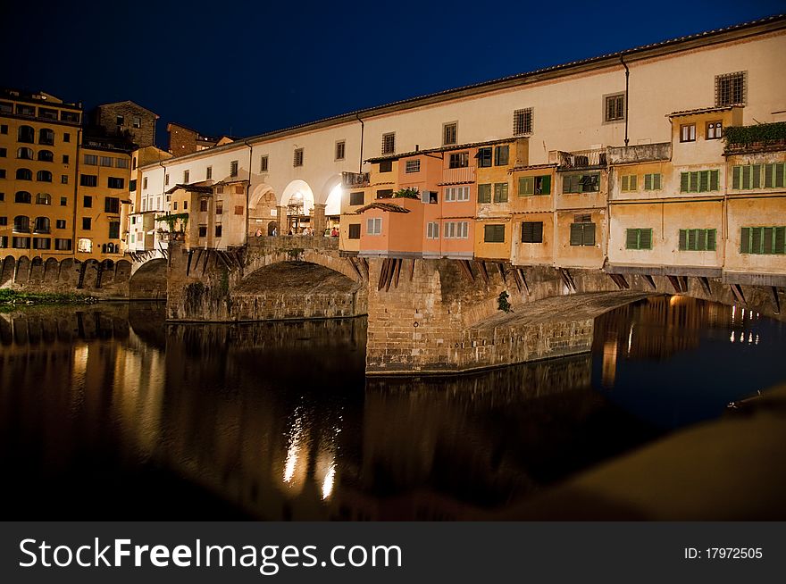Well known bridge in Florence. Well known bridge in Florence