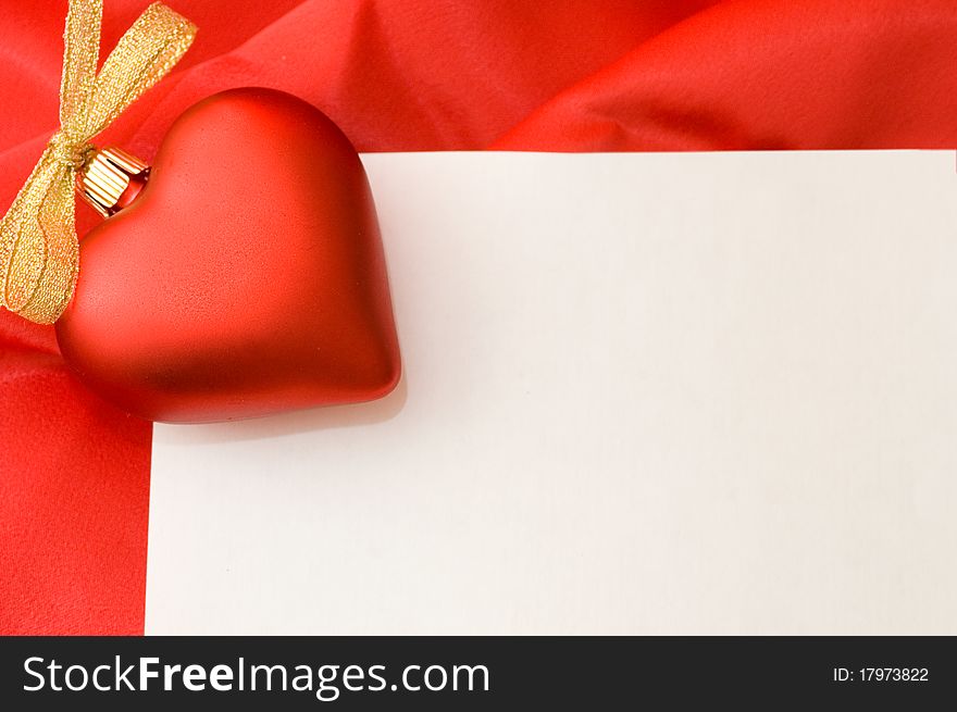 Pure sheet papers on a red fabric background