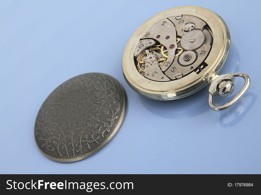 Inside Of Pocket Watch.