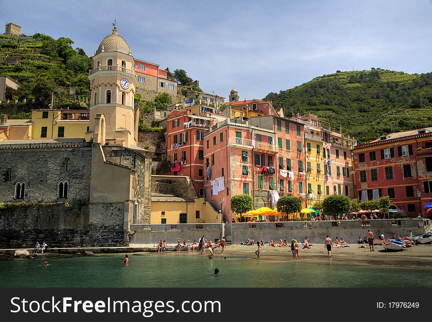 Little fishing village in Cinque Terre, Italy. Little fishing village in Cinque Terre, Italy