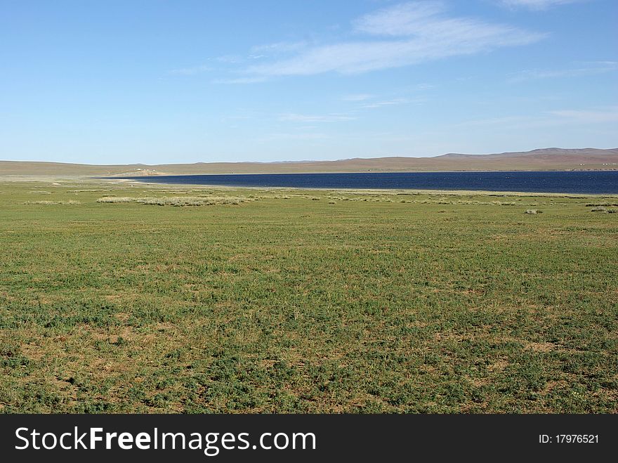 Lake in Mongolia, in Asia