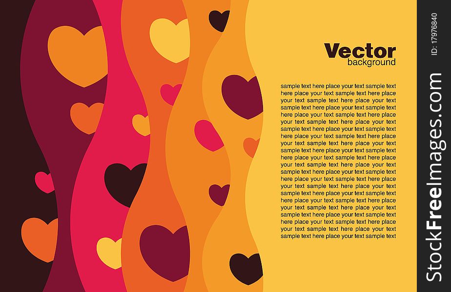 Valentine's card. abstract background with place for sample text. Valentine's card. abstract background with place for sample text.