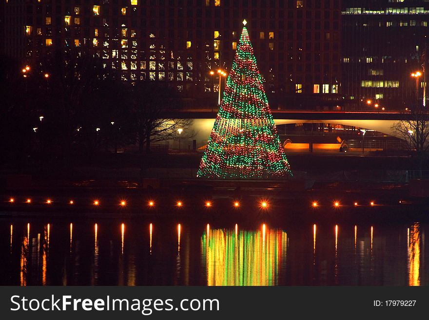 Pittsburgh Point State Park Christmas Tree