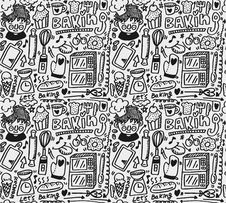 Seamless Baking Pattern Royalty Free Stock Photos Seamless Baking Pattern Royalty Free Stock Photos