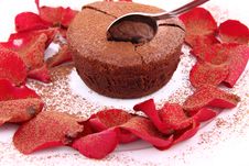 Chocolate Souffle Stock Images