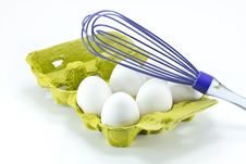 Egg Box And Egg Beater Stock Photography Egg Box And Egg Beater Stock Photography
