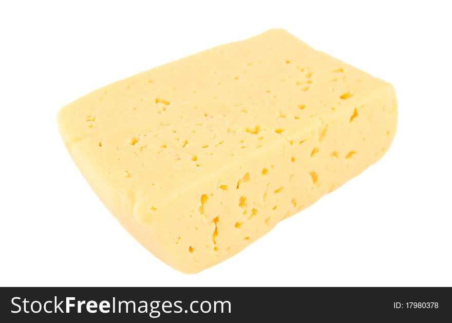 Dutch cheese on a white background