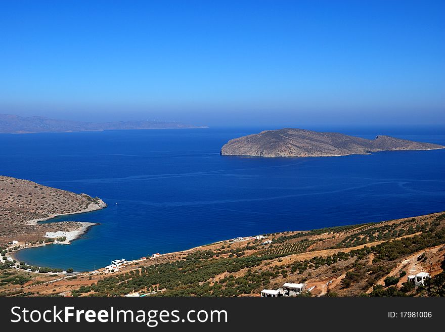 Such a picturesque view you can find in Crete, Greece. Such a picturesque view you can find in Crete, Greece.