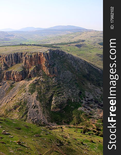 Hill in Arbel National Park, Galilee, Israel. Hill in Arbel National Park, Galilee, Israel