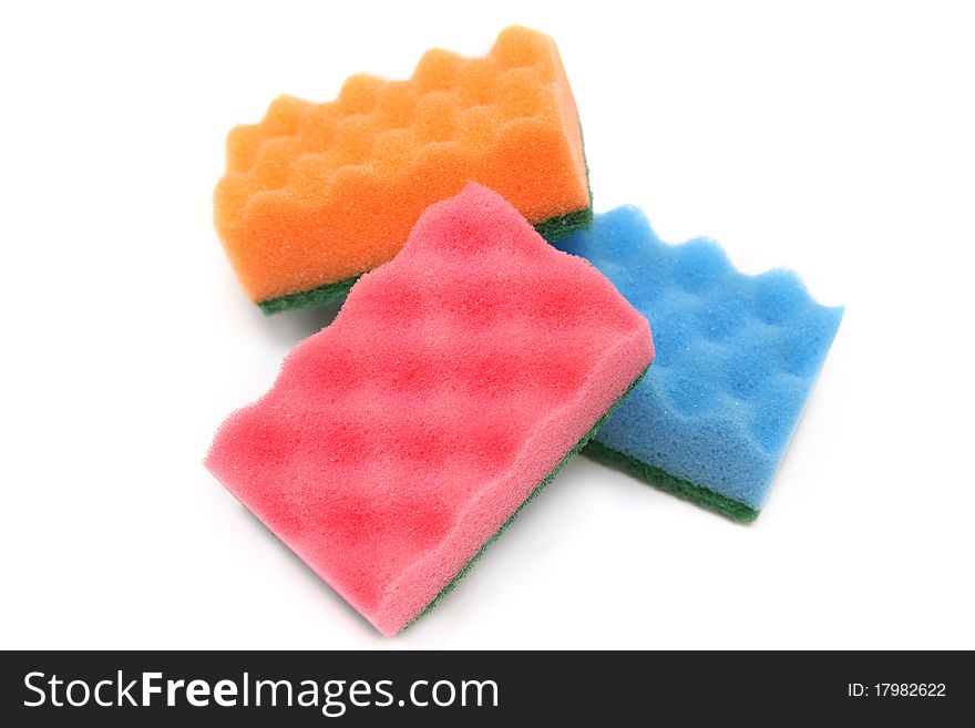 Three Colorful  Sponges