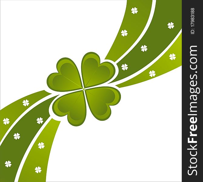 St. patrick's day background with clover