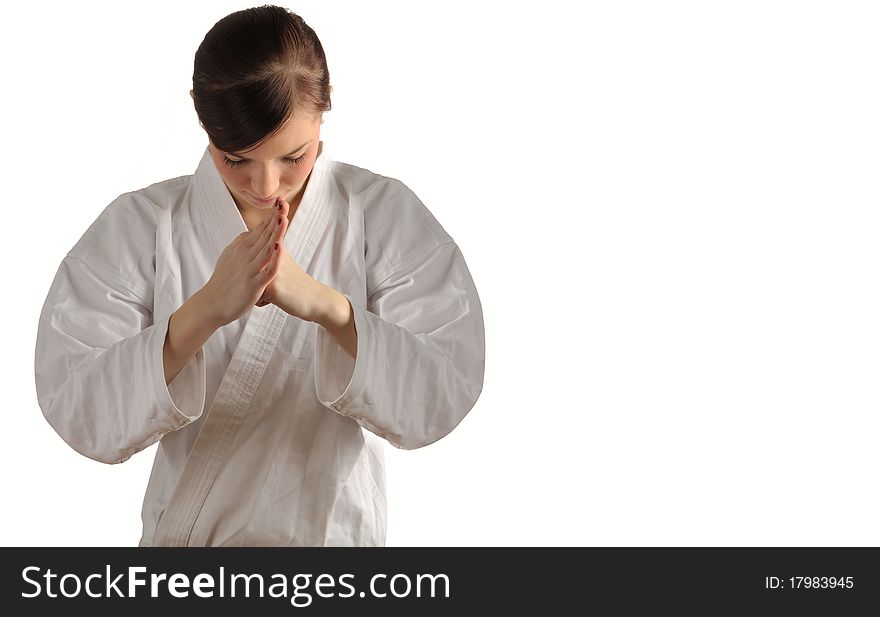 Young Woman In Kimono