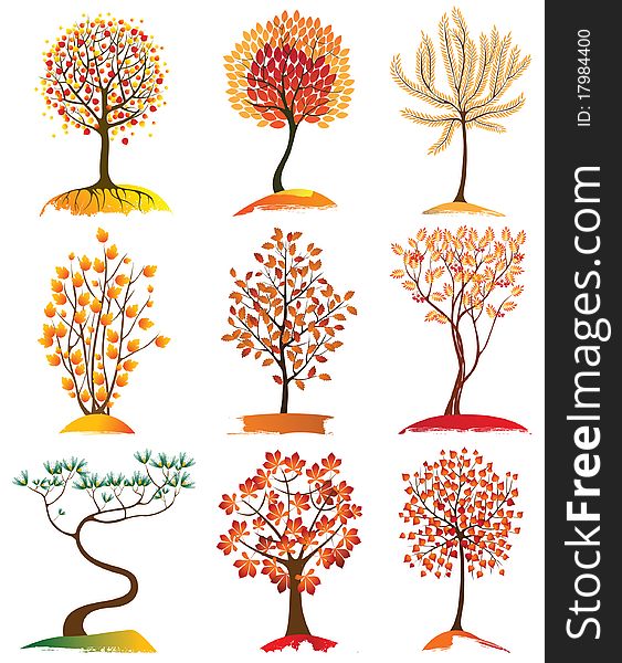 9 highly detailed trees icons