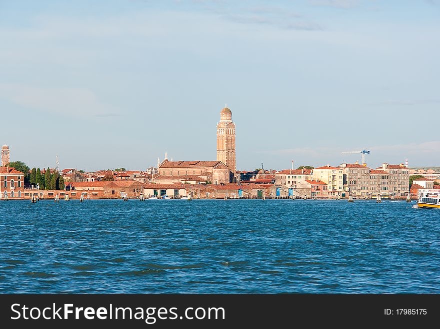 Church near the canal in Venice, Italy. Church near the canal in Venice, Italy