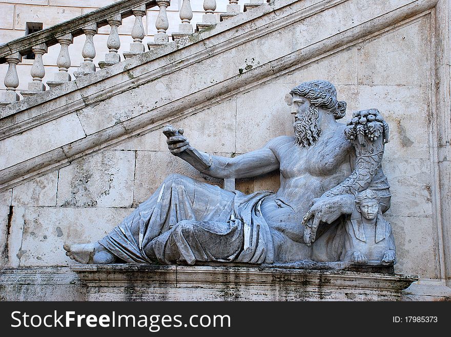 The Capitoline Hill, between the Forum and the Campus Martius, is one of the seven hills of Rome. The Capitoline Hill, between the Forum and the Campus Martius, is one of the seven hills of Rome