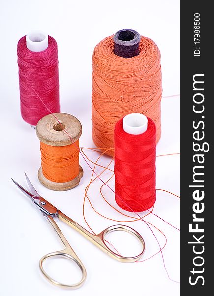 Thread and scissors