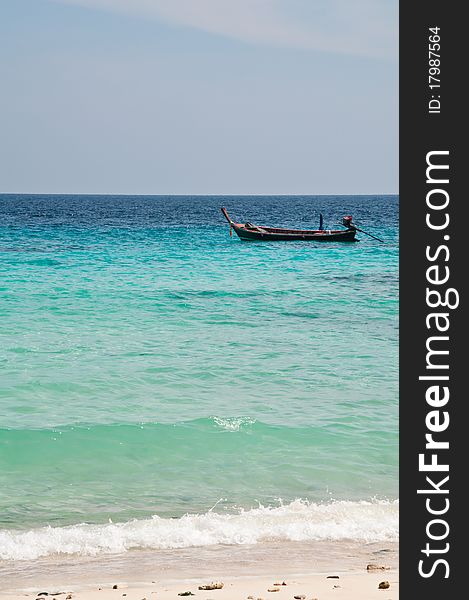 A boat on the sea, phuket thailand