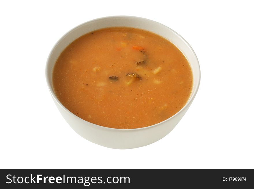 Vegetable broccoli soup in a bowl