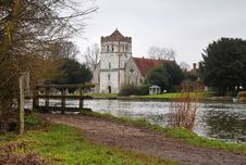 Church On The River Thames In Winter Stock Photos Church On The River Thames In Winter Stock Photos