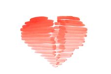 Drawn Happy Valentines Heart Royalty Free Stock Photos Drawn Happy Valentines Heart Royalty Free Stock Photos