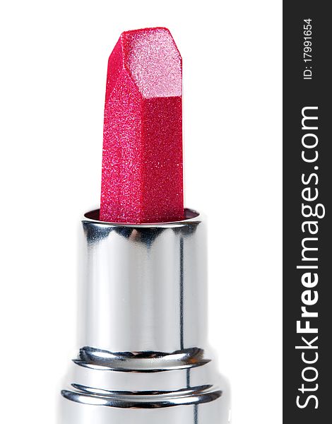 Female red lipstick