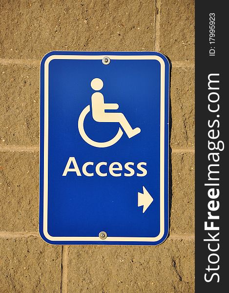 Disable access sign