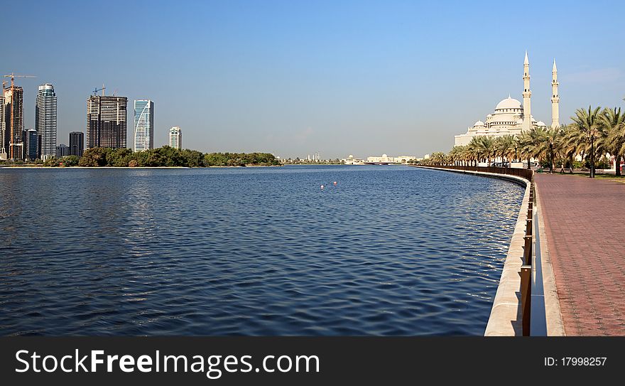 Al Noor Mosque. Sharjah. UAE.