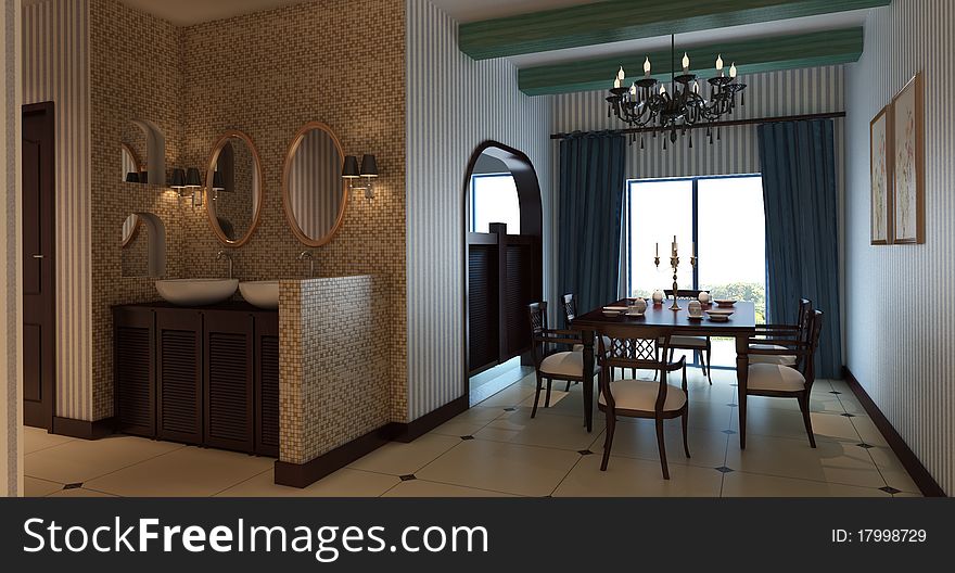 Rendering Dining Room