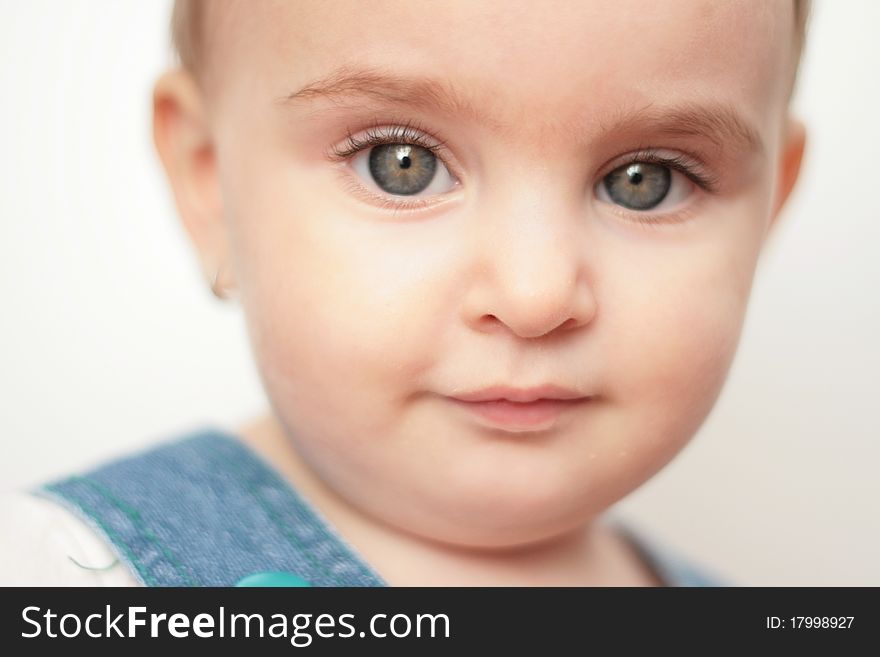 Adorable Baby With Big Eyes