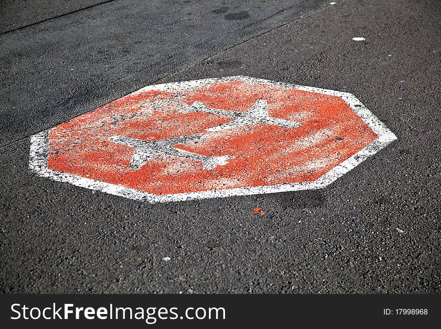 Aircraft Stop Sign