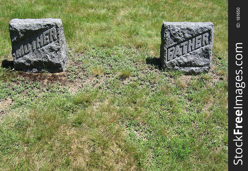 Mother and Father Gravestones