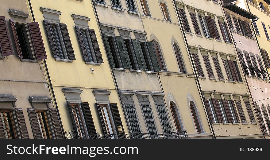 Windows of italian houses